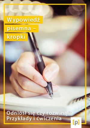 Wypowiedź pisemna – kropki (e-book)