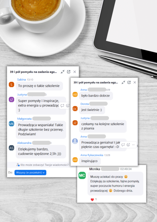 NAGRANIE: Szkolenie online: 39 i pół pomysłu na zadania egzaminacyjne - obrazek 2