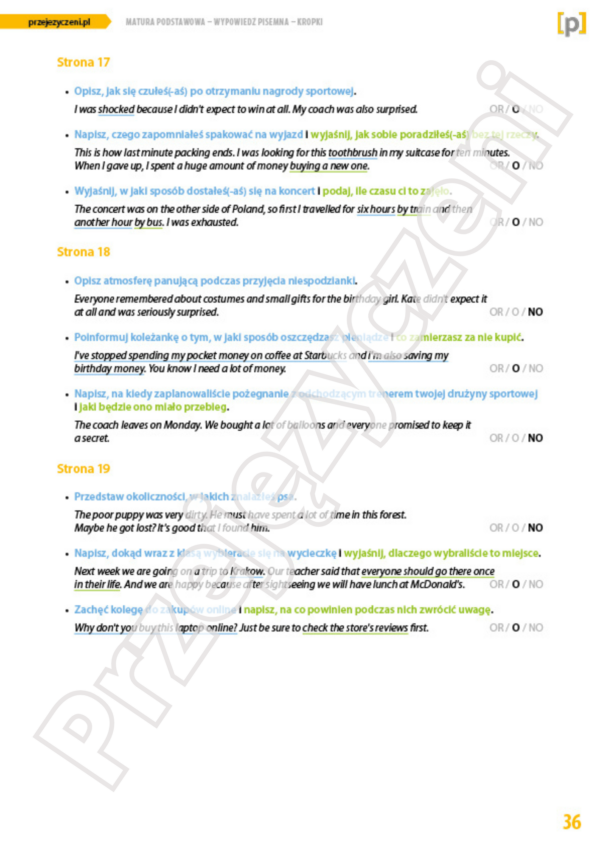 Matura podstawowa – Wypowiedź pisemna – Kropki (e-book) - obrazek 3